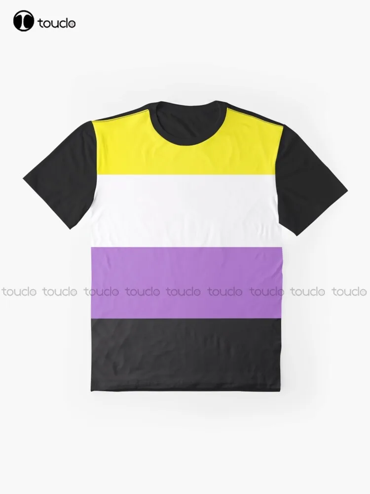 Nonbinary Graphic Nonbinary Pride Flag Nonbinary Pride T-Shirt Custom Aldult Teen Unisex Digital Printing Tee Shirts Xs-5Xl