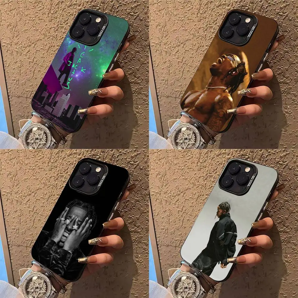 Чехол для телефона C-Cactus J-Jack Travis Scott для iPhone 17,16,15,14,13,12,X,8,Pro,Max,Plus,E,SE4,Air,Mini IMD Matte Black