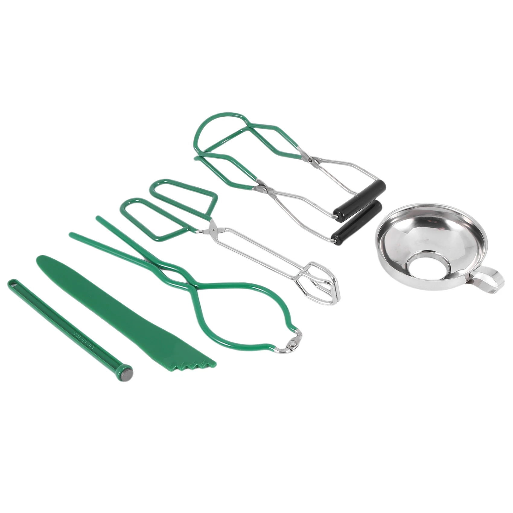 Kit di forniture per conserve da 6 pezzi, sollevatore di barattoli, imbuto per conserve, misuratore di bolle, sollevatore di coperchio, pinze per conserve, set di utensili da cucina