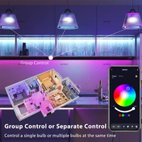 Tuya Bluetooth LED Bulb Dimmable 15W 18W E27 B22 220V RGBCW Color Change Lamps  Smart Life APP Group Control Music Rhythm Timing 4