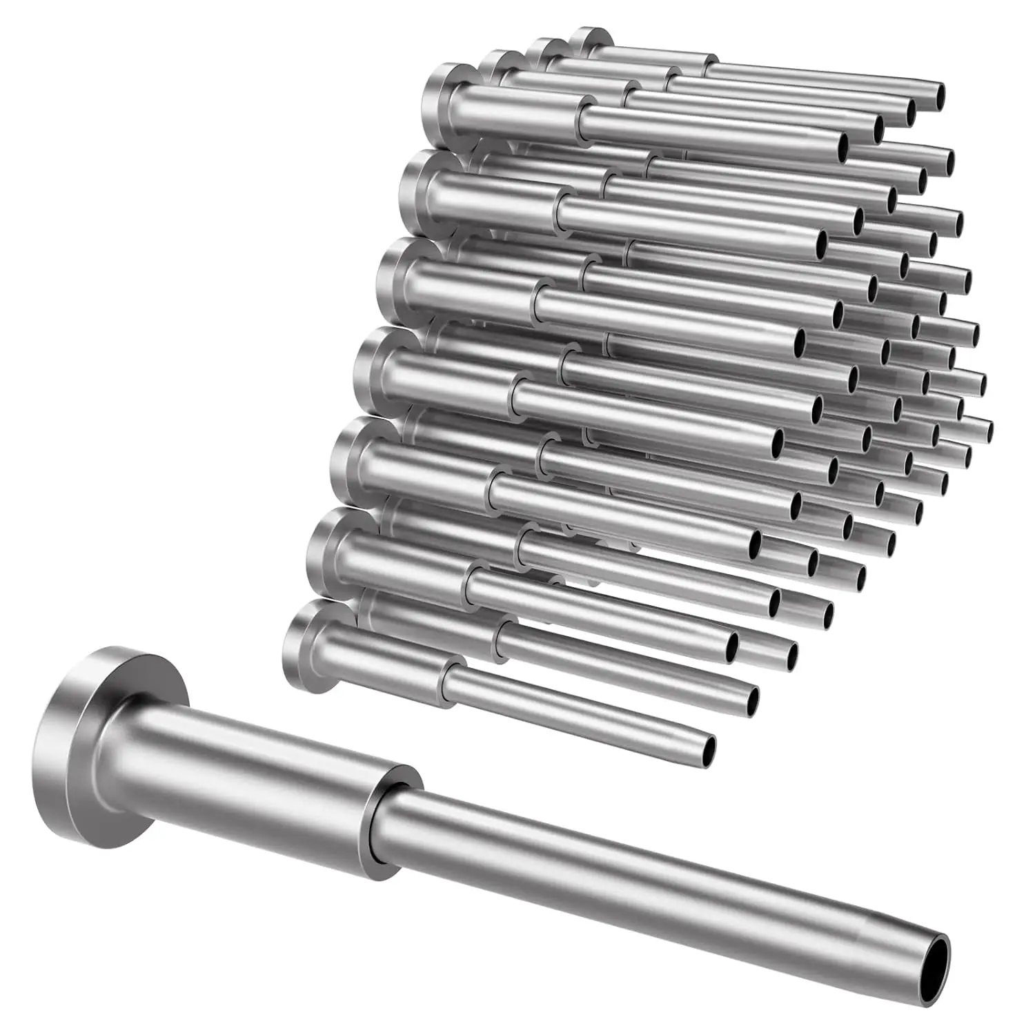 

50 Pack Invisible Cable Railing kit, T316 Stainless Steel 1/8" Invisible Receiver and Swage Stud End for Cable Railing
