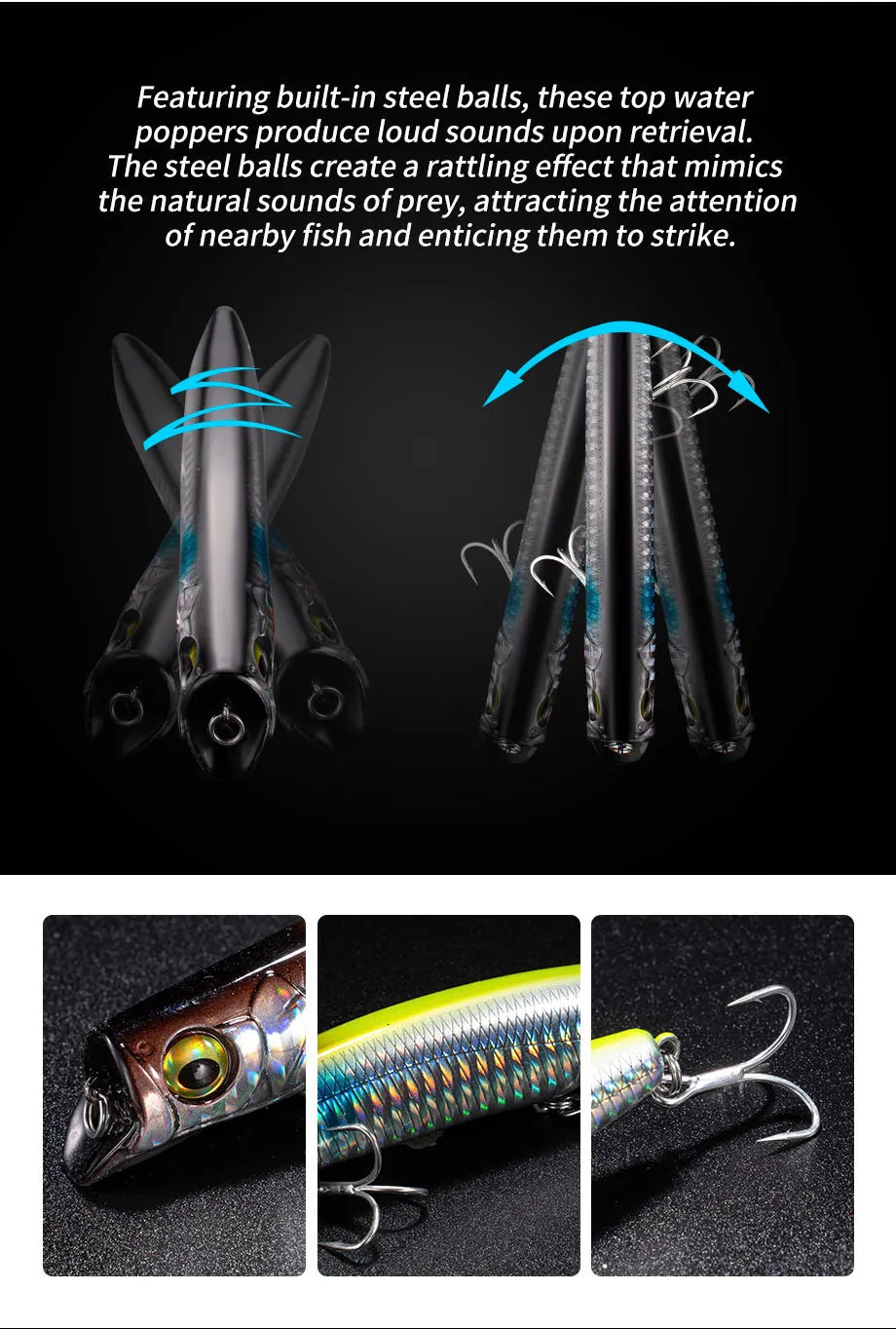 Schwimmender Minnow-Köder, Topwater, ohne Lippe, Harter Köder 12cm 21g für Topmouth-Culter und Elopichthys, Süßwasser-Angeln – Detail 7