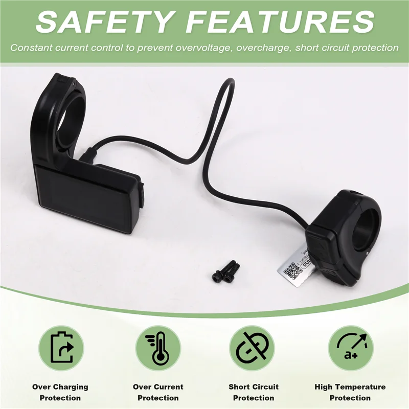 

DPC245 TFT LCD Display 0-6 Modes Bluetooth 5.1 Speedometer For Bafang Mid Motor CAN Protocol M510 M600 M560 M510 M420-AT20