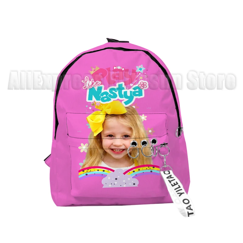 Like Nastya Backpacks For Kids Teens Cartoon Printed School Bags Boys Girls Primary Schoolbag Students Knapsacks Gifts