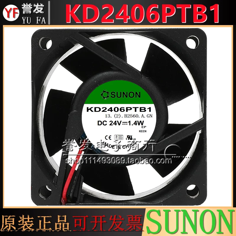 

НОВЫЙ ОРИГИНАЛЬНЫЙ KD2406PTB1 DC24V 1,4 Вт 6025 60x60x25 мм Охлаждающий вентилятор Радиатор