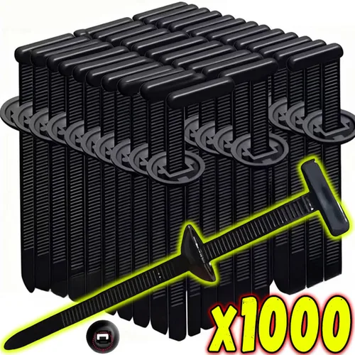 1000/20x bridas para cables hebilla de nailon tornillo de sujeción automático guardabarros de coche maletero protector de motor Panel Clips de alambre herramienta de gestión