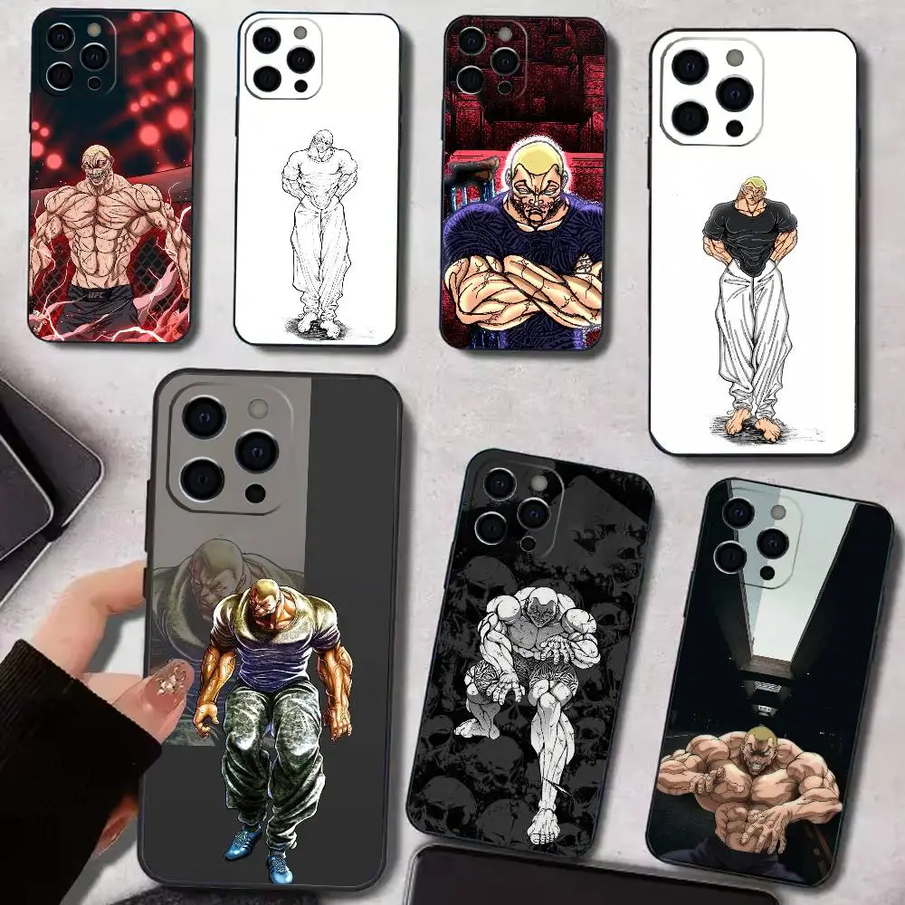 

J-Jack H-Hanma Phone Case For iPhone 17,16,15,14,13,12,11 Plus,Pro Max,XS,Soft Silicone Black Cover