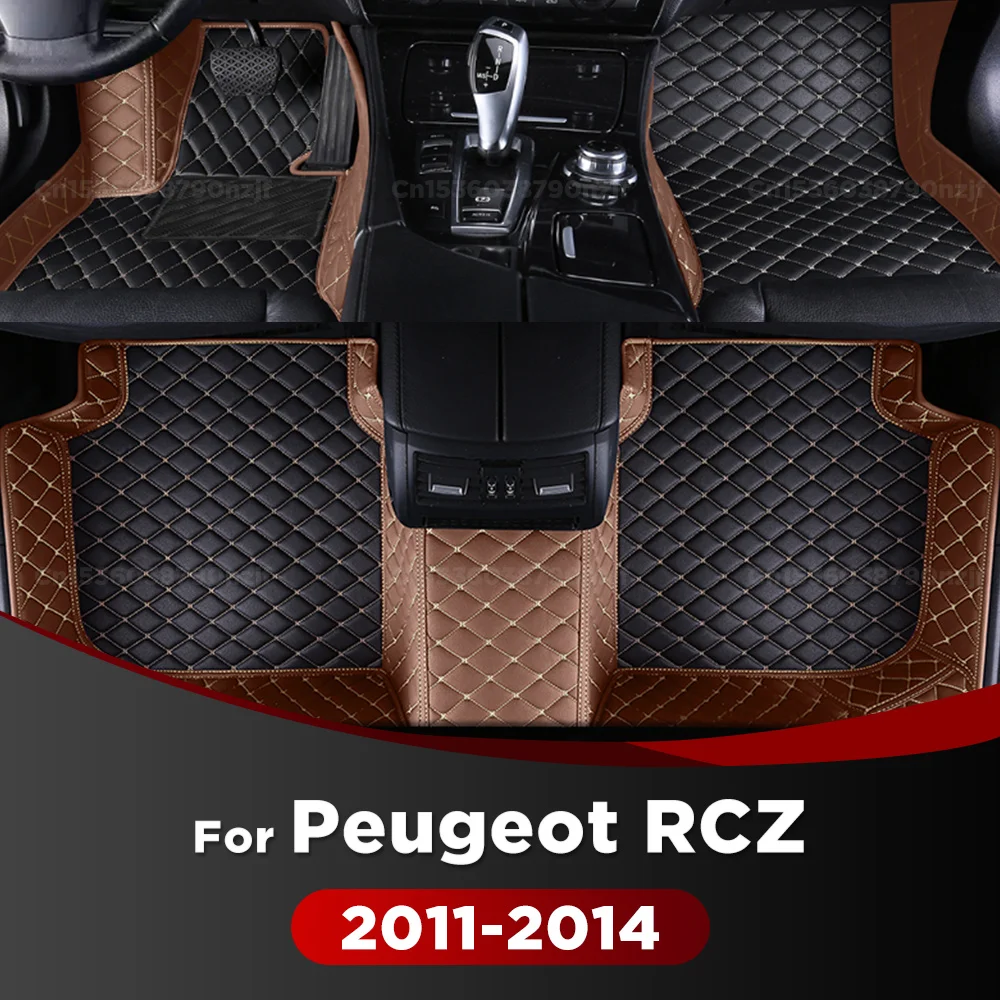 

For Peugeot RCZ 2011 2012 2013 2014 Car Floor Mats Custom Auto Foot Pads Automobile Carpet Cover Interior Accessories