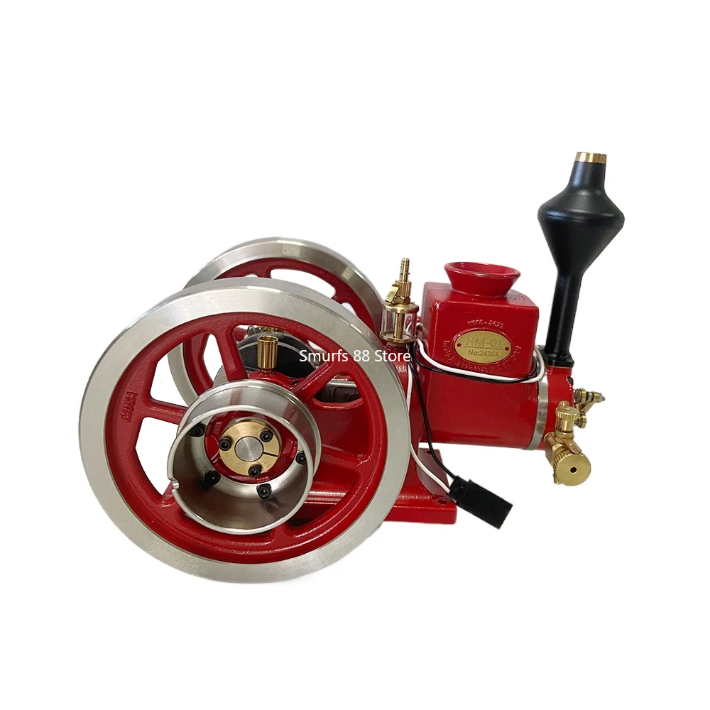 

Модель горизонтального двигателя MUSA в стиле ретро, четырехтактный двигатель жабы с водяным охлаждением, 7 куб.см, модель Hit and Miss Toys HM-01