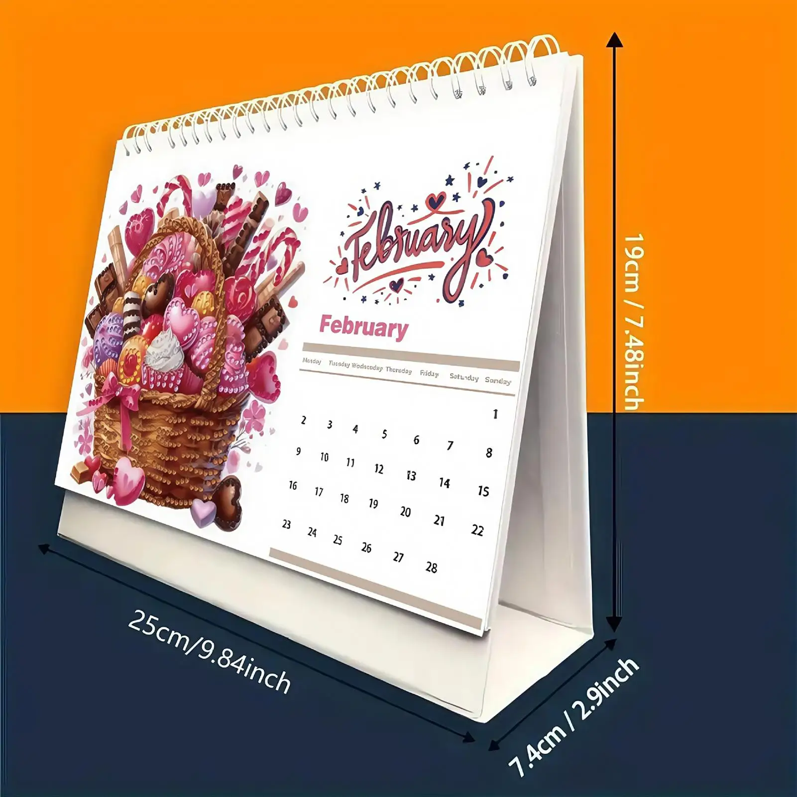 2026 تقويم مكتبي عمودي لتقوم بها بنفسك لوحة فنية ماسية تقويم شهري لسطح المكتب قائمة المهام تقويم التخطيط للمكتب المنزلي #6