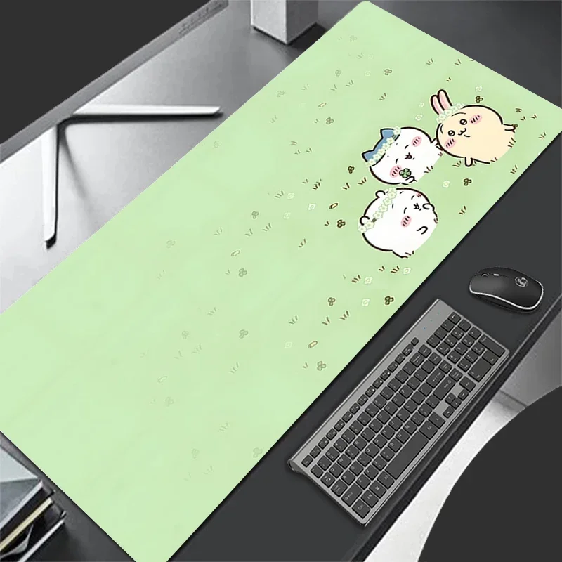 

2025Sanrio Chiikawaes Leather Manga Mouse Pad Laptop Kawaii Cartoon Keyboard Rug New Anime Desk Mat PC Gamer Cabinet Mousepad
