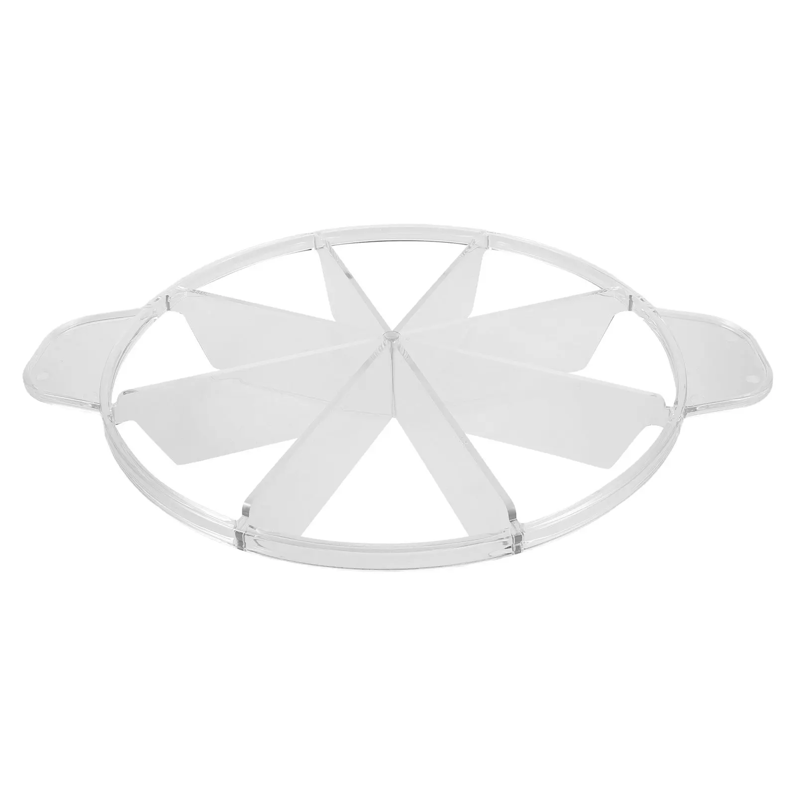Pie 8-Cut Pizza Slicer Rust-Proof Manual Cake Divider Tool for Commercial Home Baking 10.2 Dia Even Slicing Pastry Cutter