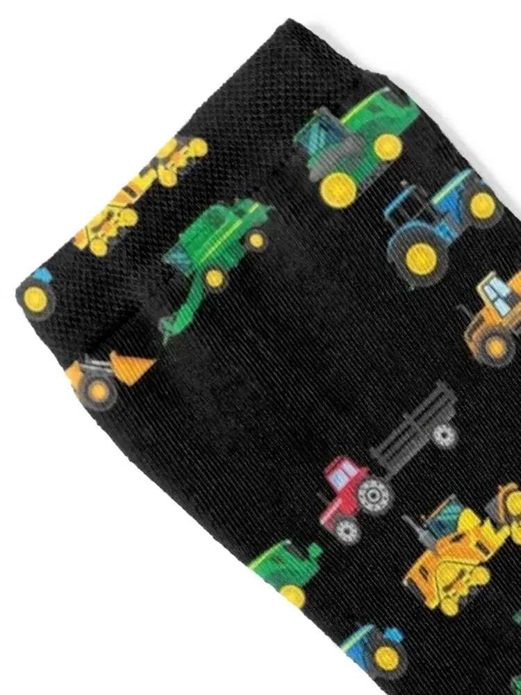 Tractors Tractors Agricultural Machinery Farmer, Farmers & Children Socks loose Climbing christmass gift Socks For Girls Men's