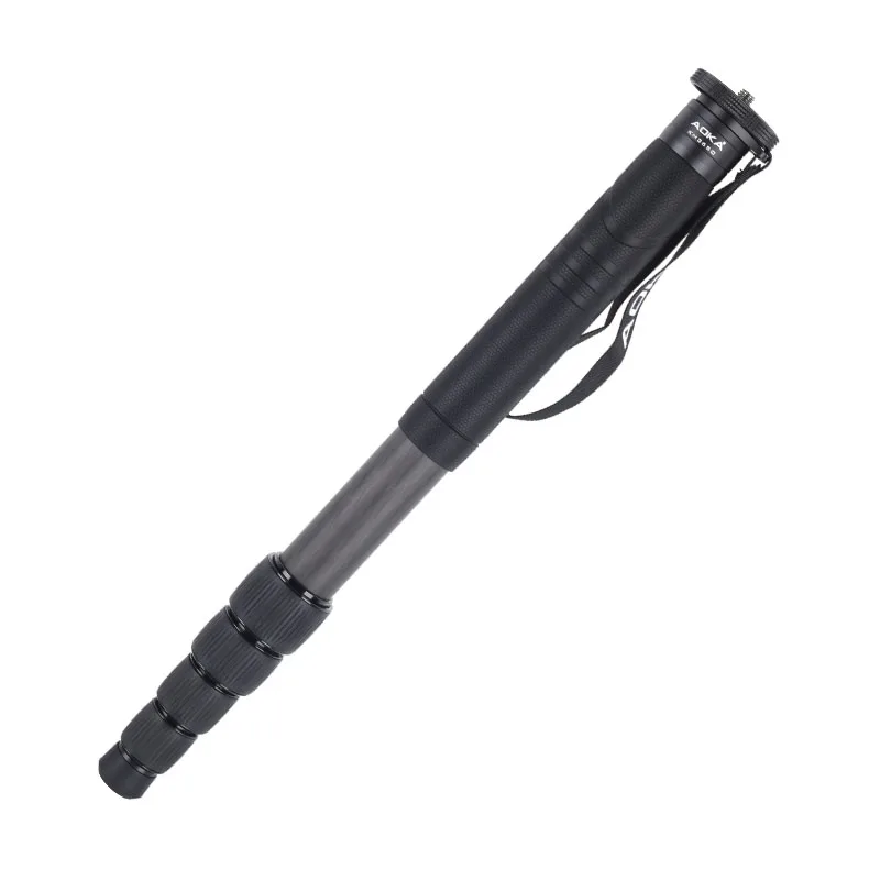 المهنية المحمولة كربون خفيف الوزن الألياف الحامل ثلاثي الأرجل كاميرا Monopod