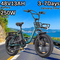 ENGWE L20 Electric Bicycle 250W Brushless Motor 48V13AH Battery 7-Speed E-Bike 20-Inch Fat Tire All Terrain Electric Bike