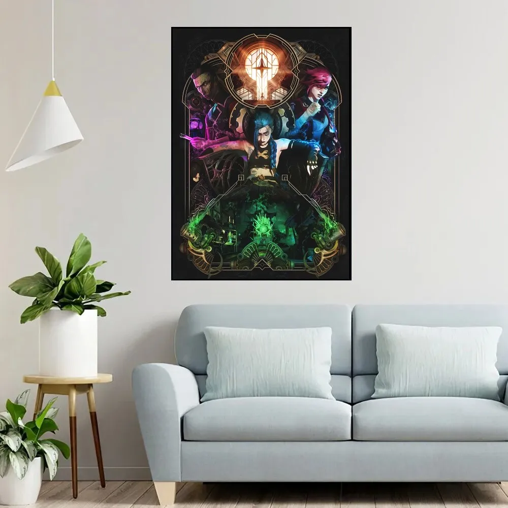 A-Arcane Jinx L-Lols Poster Fancy Wall Sticker for Living Room Bar Vintage Decorative Painting Middle #2