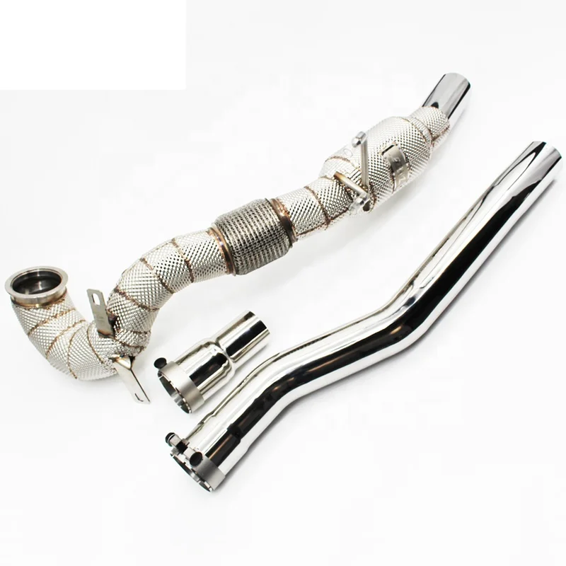 Head Section High flow Pipes Exhaust Pipes branch downpipe Exhaust Pipe with catalyst For VW GOLF MK7R/7.5R 2.0T