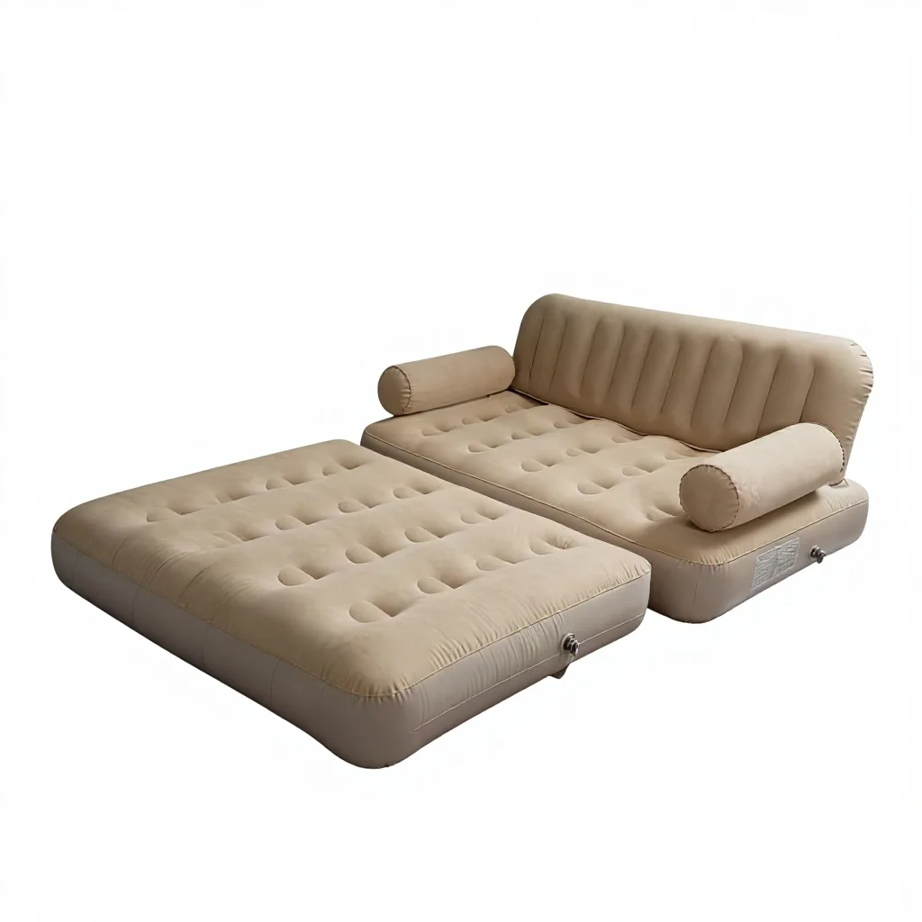 Thickened Wear Resistant Portable Inflatable Sofa Bed Fast Inflation Automatic Inflatable Sofa Bed For Beach Picnic Travel