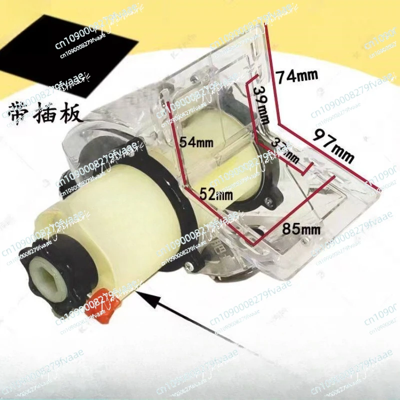 large fertilizer electric  box fertilizer applicator adjustable motor left and right with clear fertilizer port  handwheel