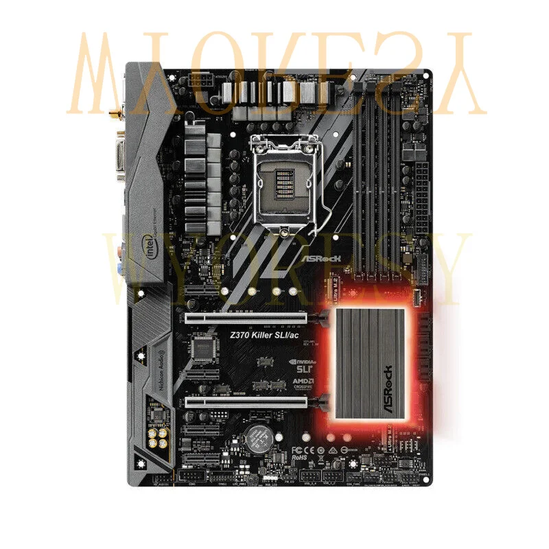 WYORESY FOR ASRock Z370 Killer SLI/ac Motherboard Intel Z370 LGA1151 DDR4 ATX M.2 DVI-D HDMI