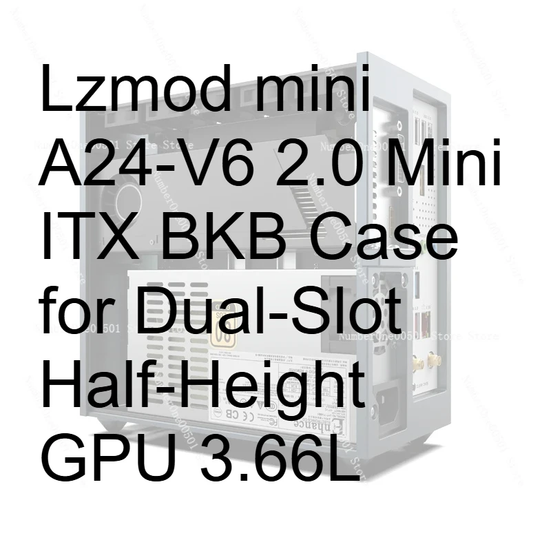 

Корпус Lzmod mini A24-V6 2.0 Mini ITX BKB для двухслотовых видеокарт половинной высоты, 3.66 л