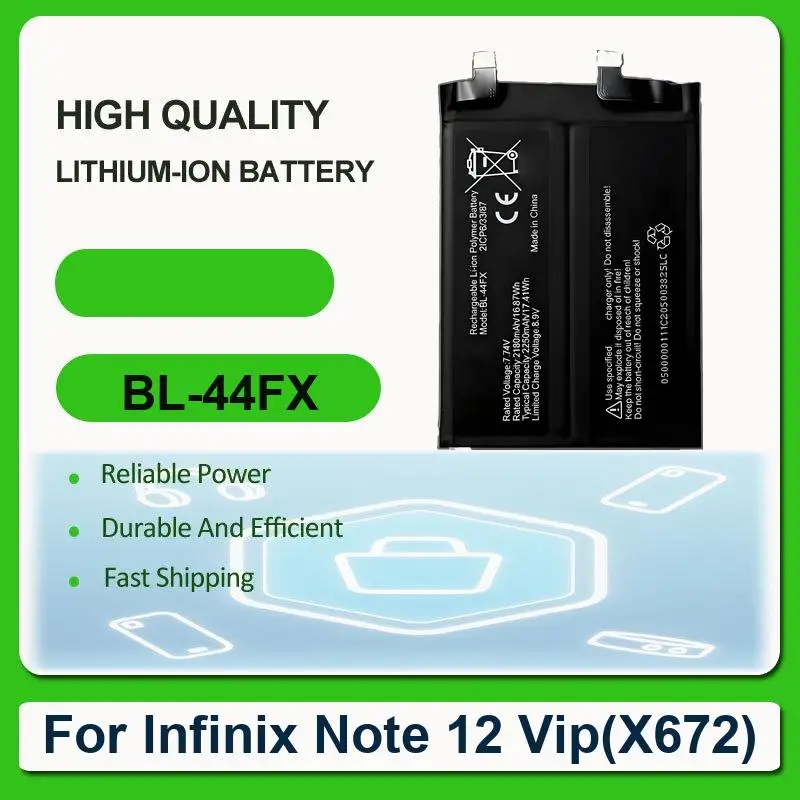 

Battery For infinix / X692/NOTE 8/X683/HOT 10/X682B/NOTE 8i note 12i X6819,Note 12pro 5G,Hot 8 9 Hot8 Hot9 11 X663 12 30