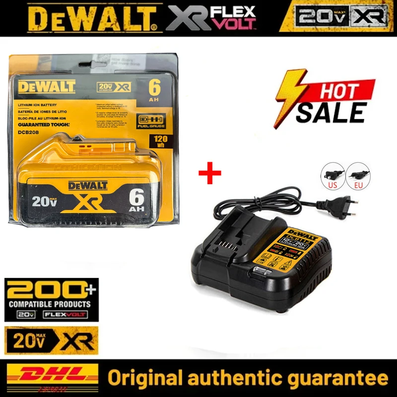 Genuine 12V 20V 60V Dewalt 6000mAh 9Ah Rechargeable Lithium-ion Battery for Dewalt DCN692 DCS367 DCF889 DCS571Power Tool Battery