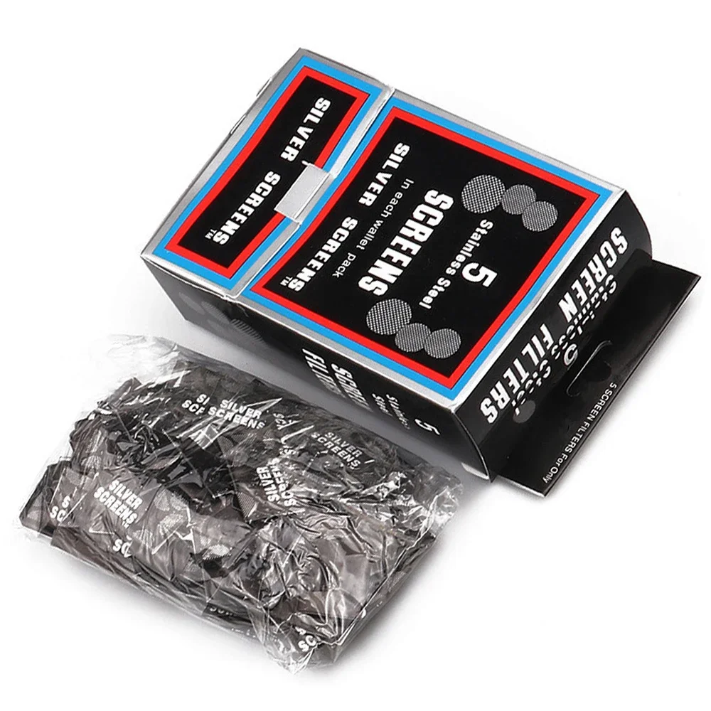 500/1000Pcs Pipe Filter Silver Mesh Screen Tobacco Pipe 20mm Multifunctional Herb Smoking Tools Accessories view 5