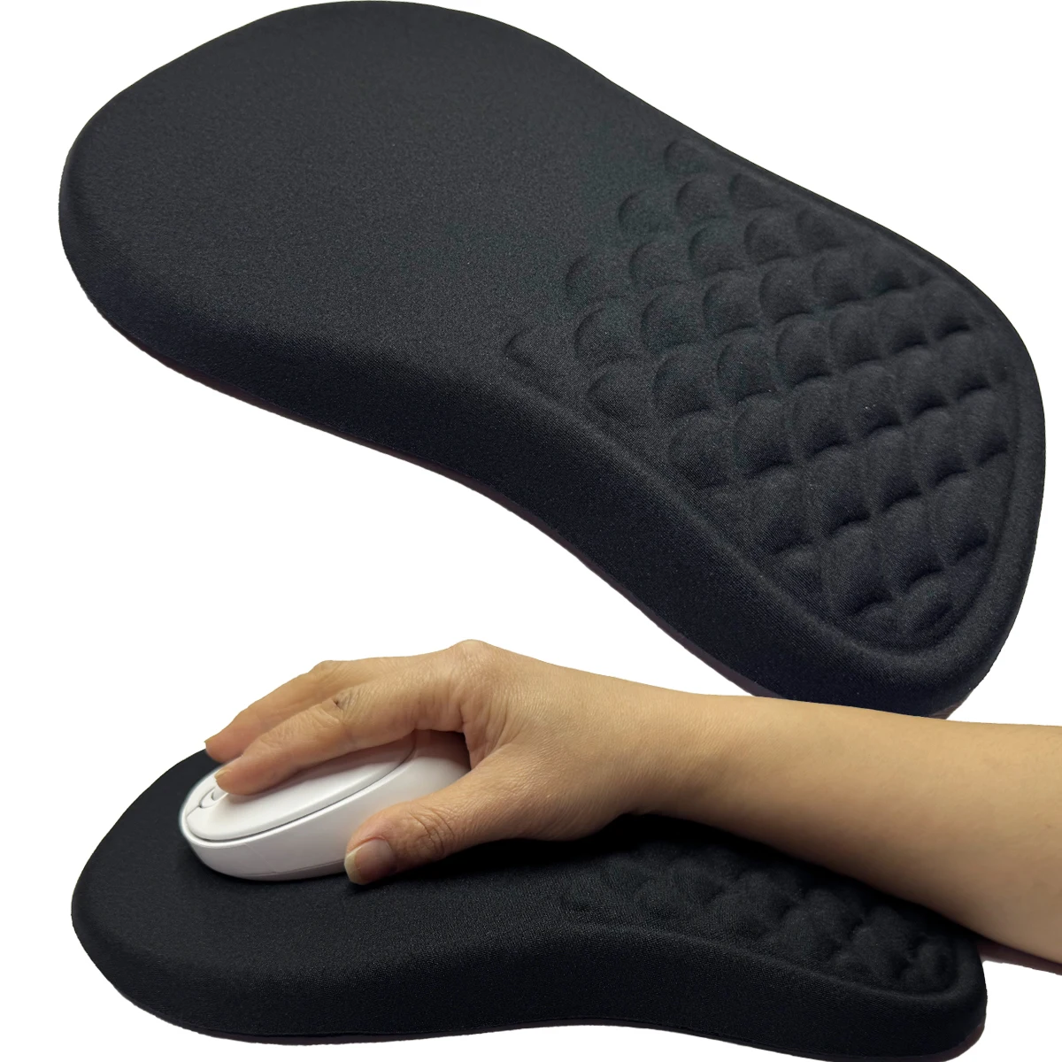 Halloween Ergonomic Mouse Pad with Wrist Support, Designed for Easy and Responsive Mouse Movement with Viscoelastic Foam Cushion