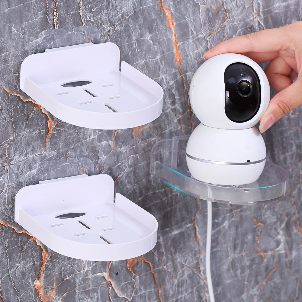 No Punching Security Surveillance Camera Stand Home Self-Adhesive Drill-free Fixer Traceless Wall-Mounted Monitor Bracket New