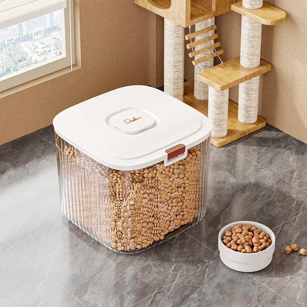 Pet Food Storage Container Insect Proof Moisture Proof Sealed Food Box with Lid Grain Rice Flour Cat Dog Food Storage Container