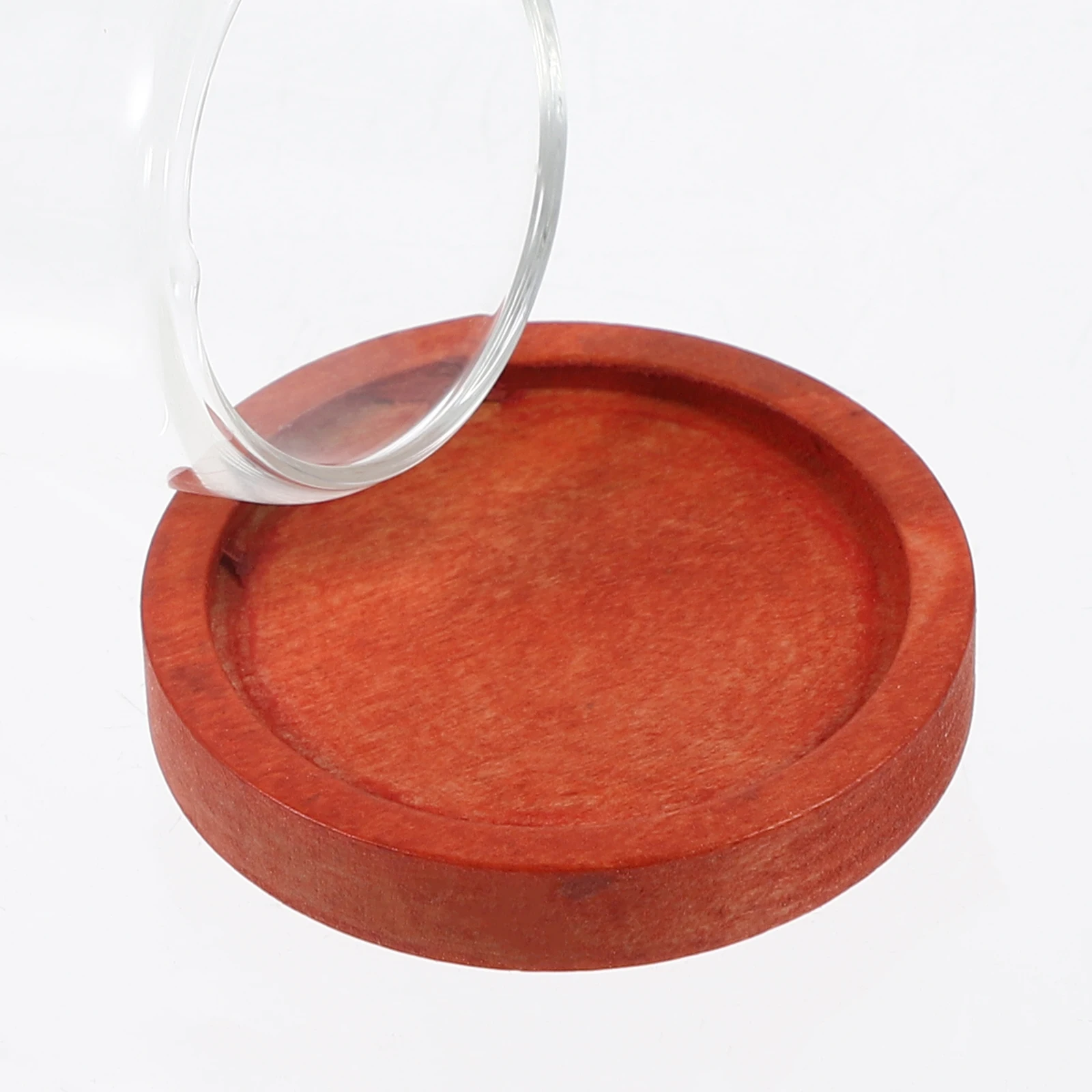 

10 set Mini Eternal Flower Glass Dome Clear Cloche With Wood Base For Diy Micro Landscape Display Decor Collectibles Rose Globe