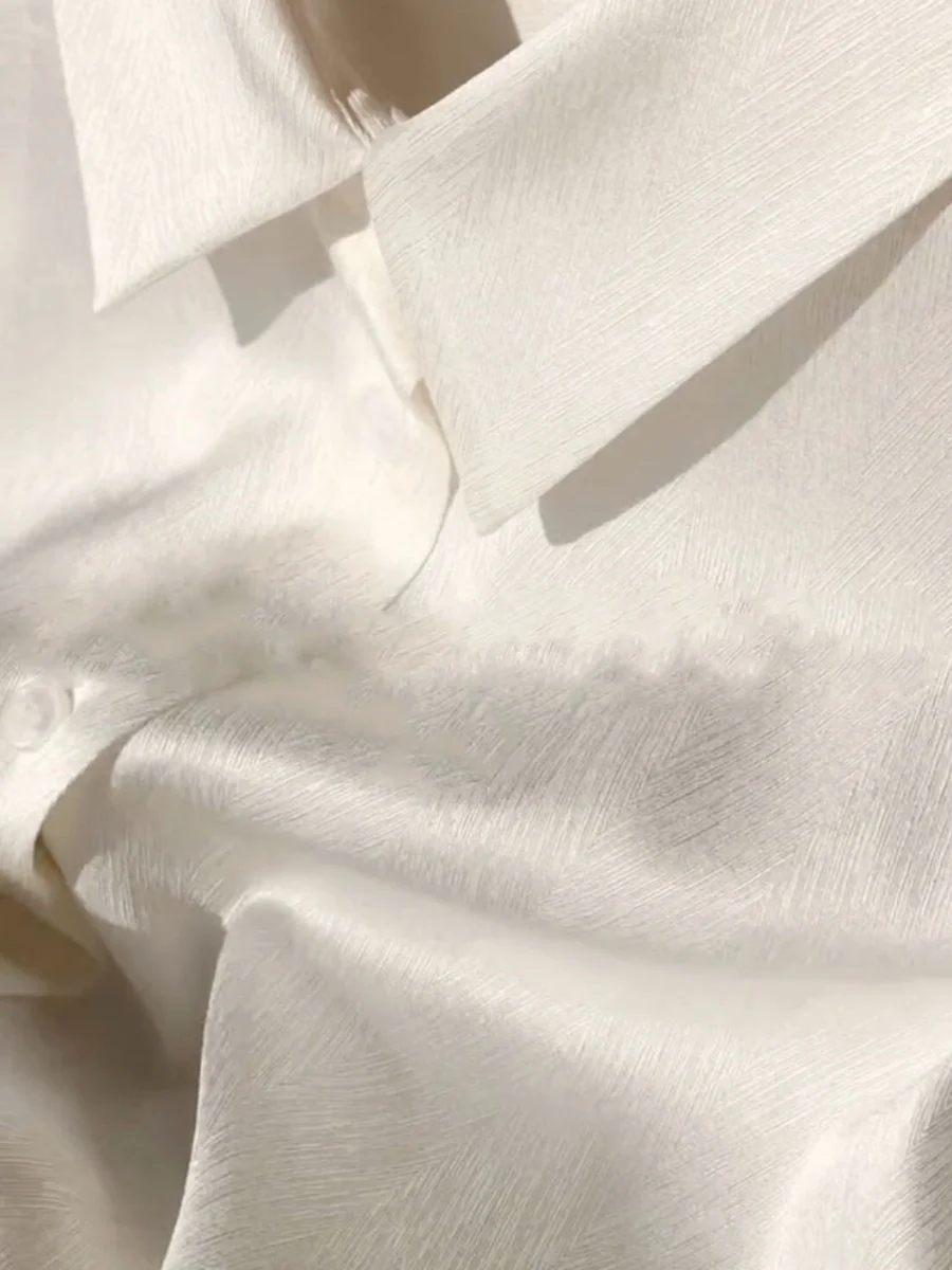 Design rétro Long Sve femmes irt automne hiver printemps haut polyvalent coréen Sle coupe ample couleur Pure bouton détail