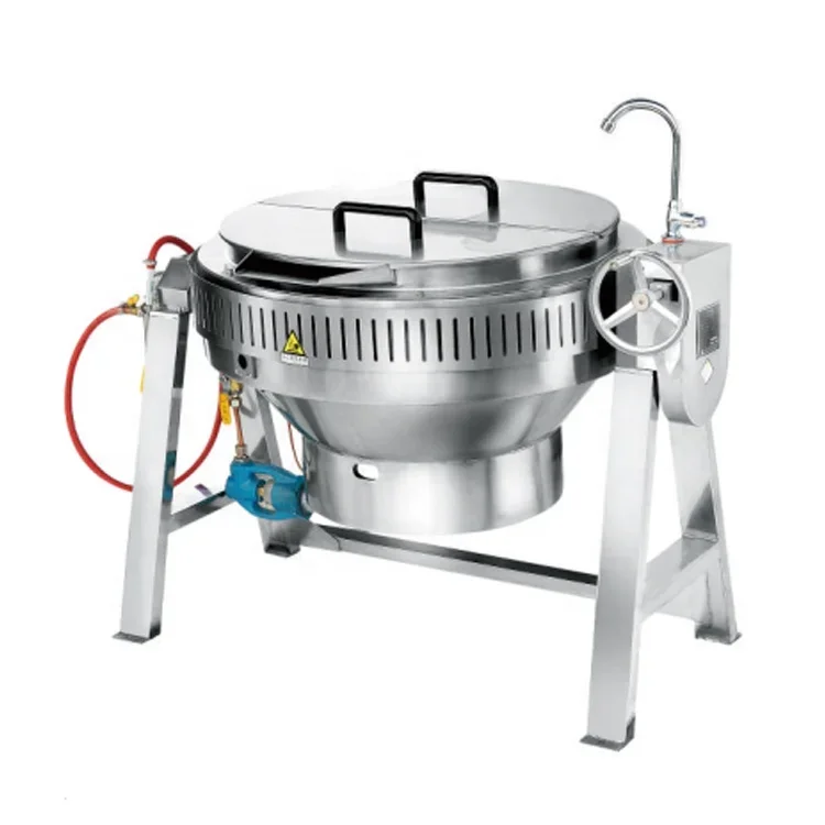 High Quality Industrial Cookware 200L Tilt Jacket Cooking Kettle Steam Jacket Kettle