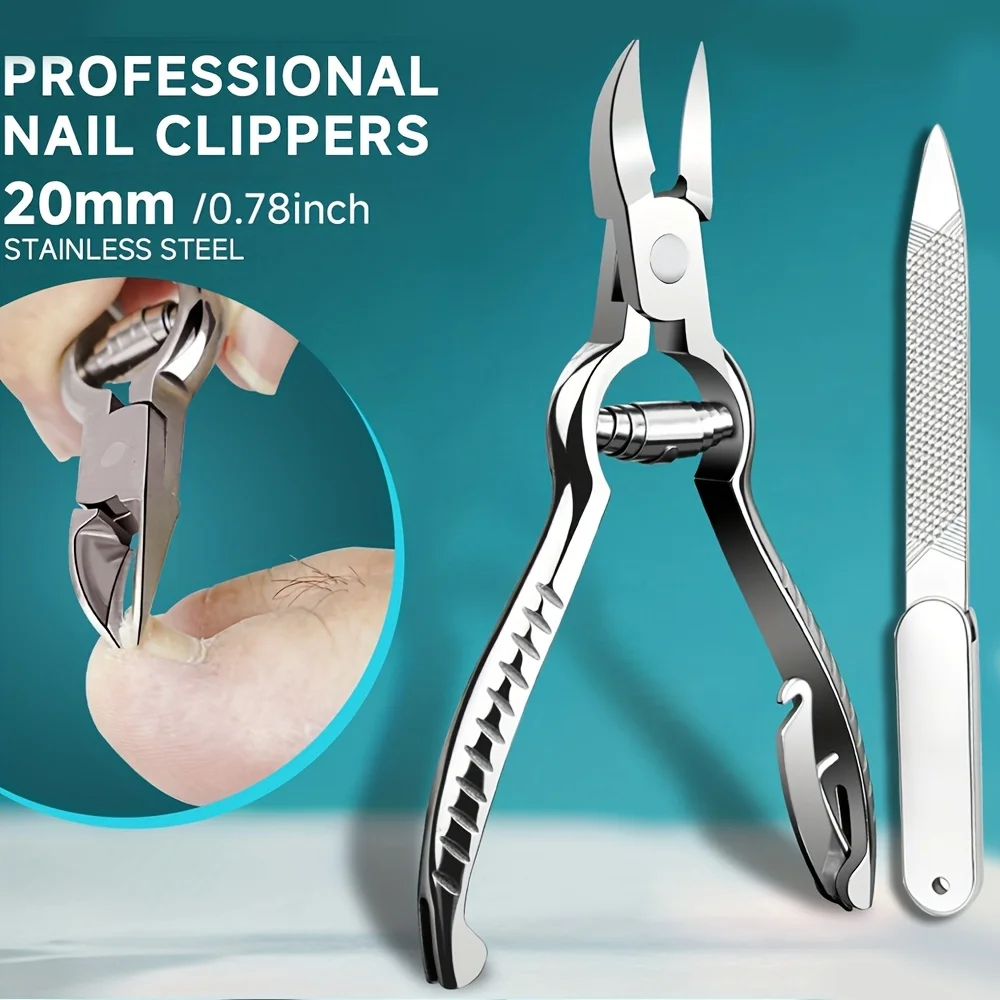 Suitable for thick and embedded nails, high carbon stainless steel heavy-duty toenail pliers can trim thick or hard toenails