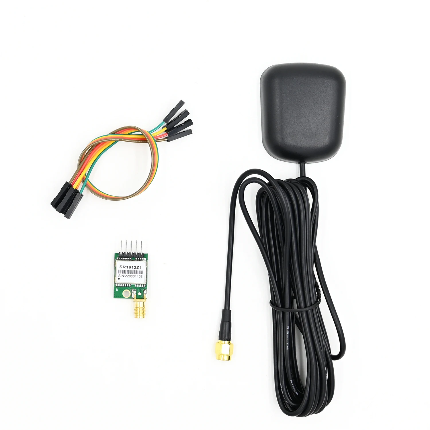 Módulo GPS BeiDou GLONASS GNSS con antena activa SMA para stm32 RPi Arduino Módulo de sincronización GPS NMEA 1PPS, 38400 baudios