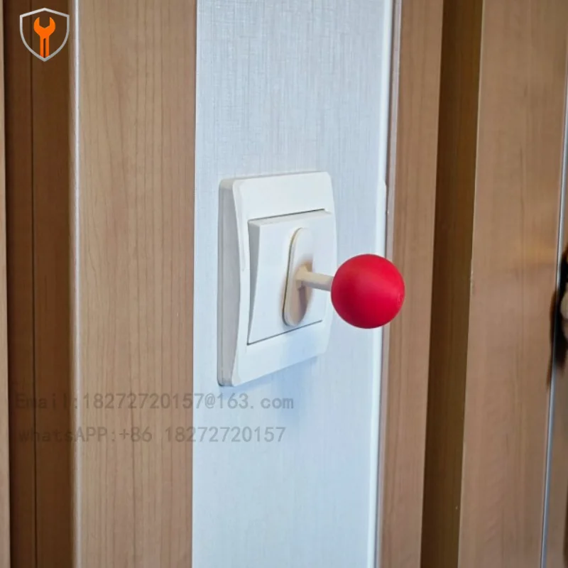 Creative red ball tie rod switch sticker modern simple three-dimensional socket rocker ball ornament