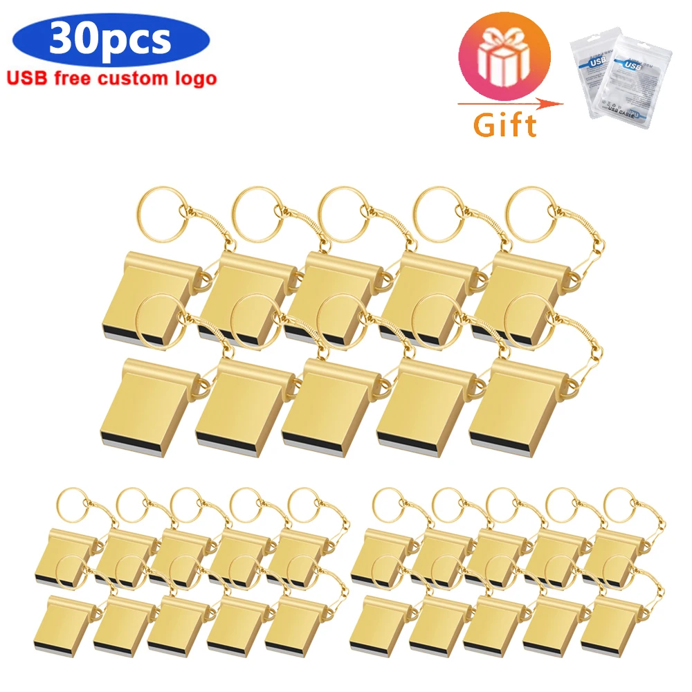 Kim Loại Mini PenDrive Quàng Nam Flash Tốc Độ Usb 4GB 8GB Thẻ Nhớ 16GB 32GB 64GB 128G 256G Флешка Usb Ổ Đĩa Flash USB Ổ Đĩa U