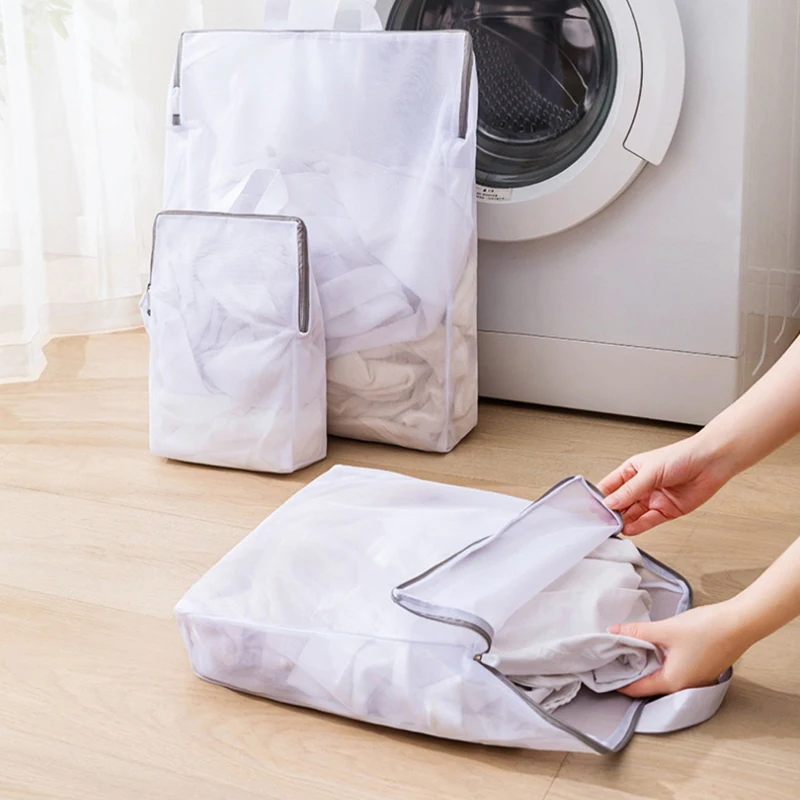 1PCS 3D Laundry Bag WithDrawable Mesh Bag Washing Machine Filter Mesh Bag Anti Deformation Laundry Bag