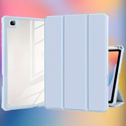 Funda para Samsung Galaxy Tab S6 Lite de 10,4 pulgadas 2020 2022 2024 (SM-P610 SM-P615 SM-P620) con soporte para bolígrafo S, cubierta con soporte triple