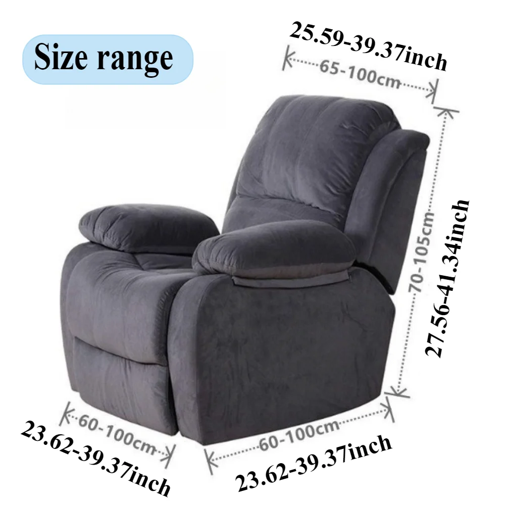 Polyester Stretch Recliner Sofa Covers Printed Elastic Armchair Chair Slipcovers for Living Room Furniture Protector Funda Sofá