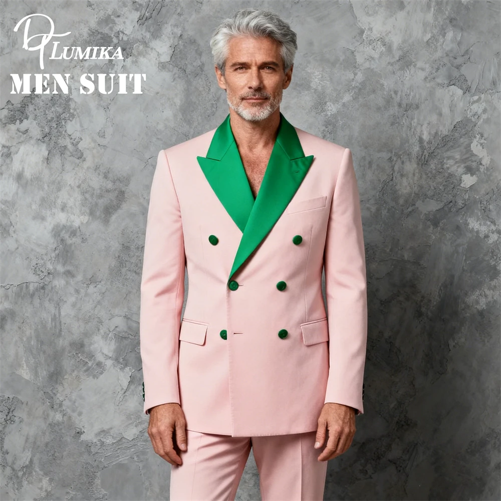 

Двухбортный мужской костюм из двух предметов, комплект смокингов на заказ XXS-7XL (куртка + брюки), деловые мужские костюмы