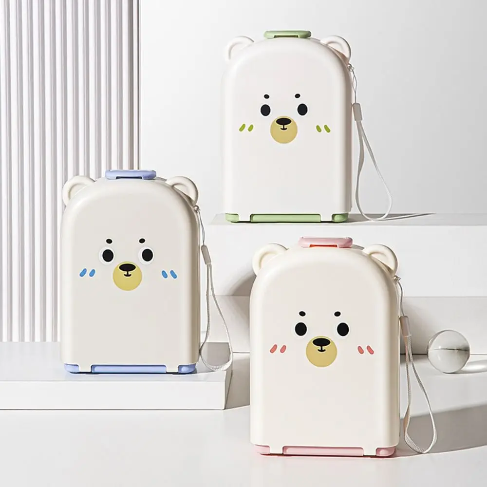 

6-in-1 Baby Bottle Brush Set Space Saving Drying Rack Bottle Cleaner Brush Built-in Drain Rack Portable Cup Brush