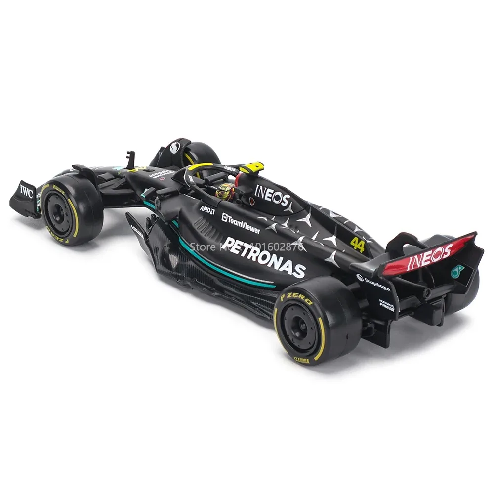 Bburago 1:24 2023 Mercedes-Benz W14 44 # Hamilton 63 # Russell Formula Super Toy Druckguss-Automodell aus Legierung Ferrari Red Bull McLaren – Detail 6