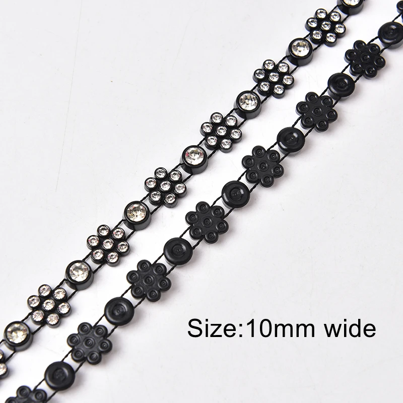 5 Meter Plastic Rhinestone Banding Glitter Crystal Ab String Trim Garment Accessories Chain For Needlework Bags Bags Decoration