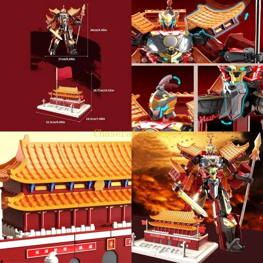 

E7CE Interactive Deformation Action Figure Toy For Kids Creative Play Home Display