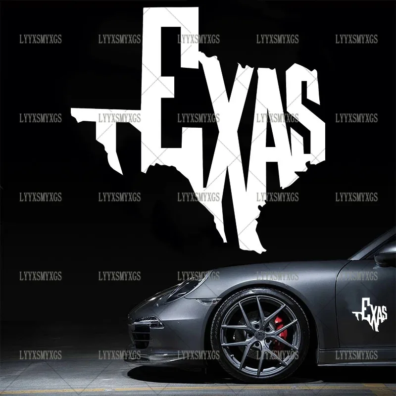 

Self-Adhesive Custom Texas State Outline Car Stickers Waterproof Sunscreen Vinyl Decal PVC wholesale Car Accessories
