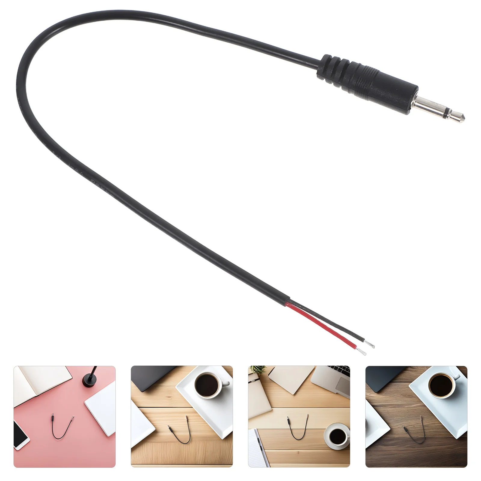 

10Pcs Audio Cable 3.5mm Plug to Bare Wire Replacement Jack Connector for Earphone Headset Repair Suitable for Phone Mp4 Tablet