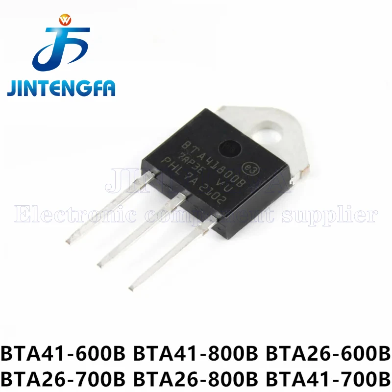 5PCS BTA41 BTA41600B BTA41700B BTA41800B BTA411200B 600/700/800/1200V TO-3P BTA41-600BRG DIP 41A Thyristor Transistor