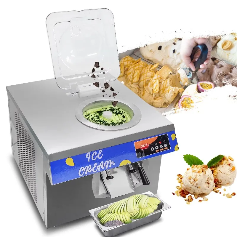 

Commercial Automatic Table Top Soft Ice Cream Vending Machine New Food Processing Machinery for Powder Fruit Water Ingredients